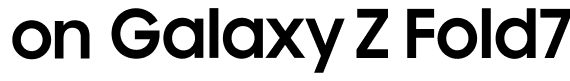 Z Fold7 official lettermark