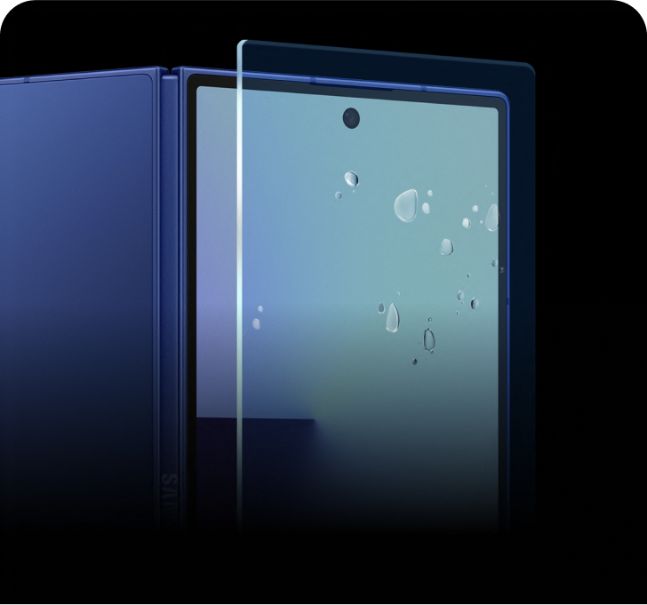 Close-up of the laminated toughened glass