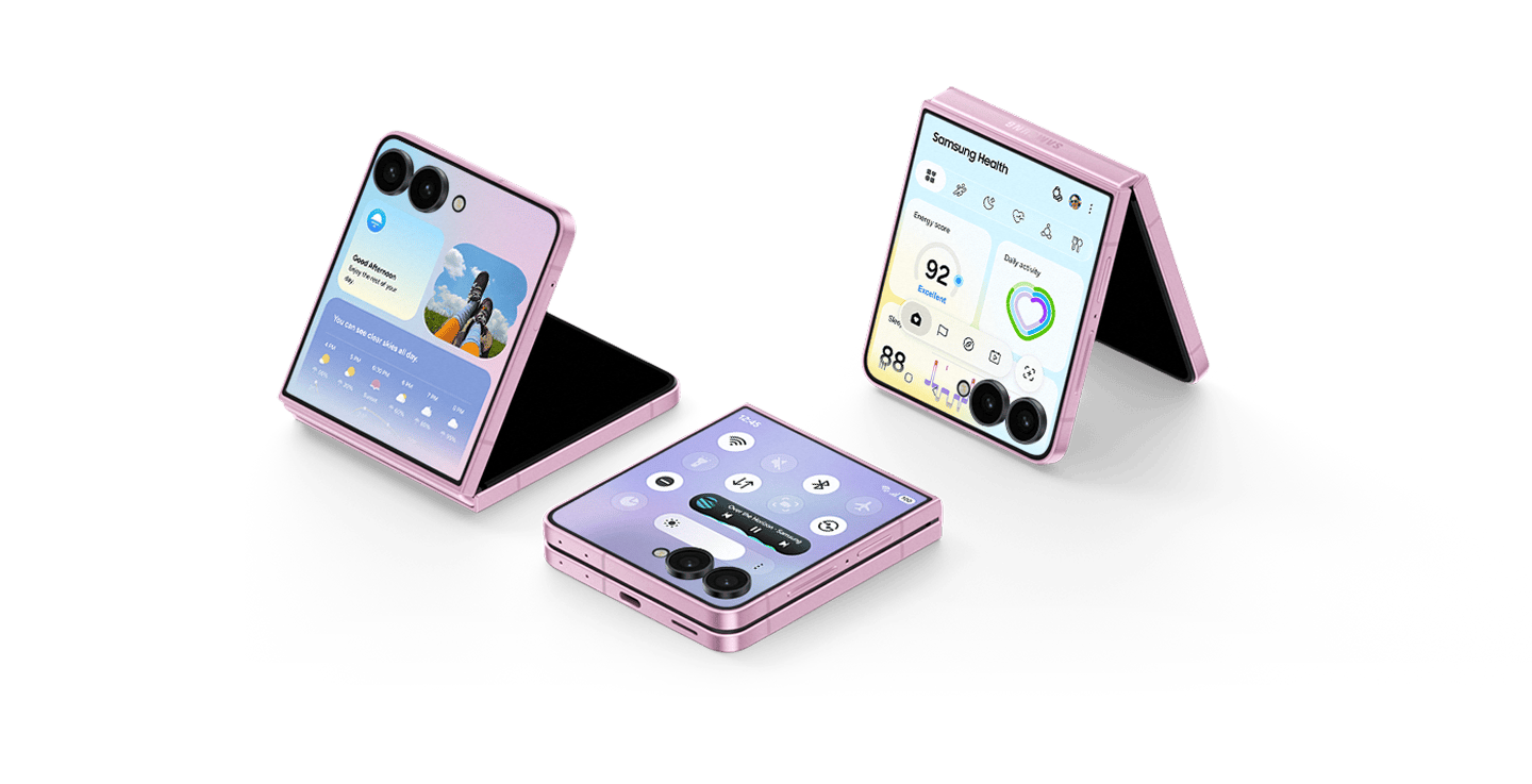 An image of the Galaxy Z Flip8's UI