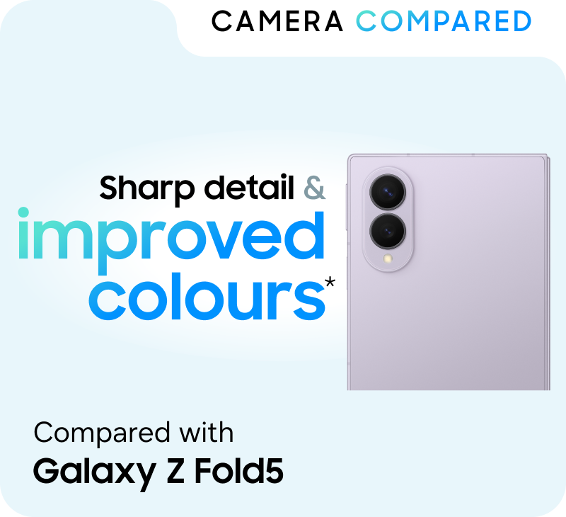 An image of the Fold8 compared to the Fold5 showing that it has sharper detail and improved colours