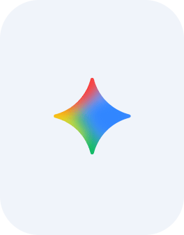 Google Gemini logo in full colour on white background.