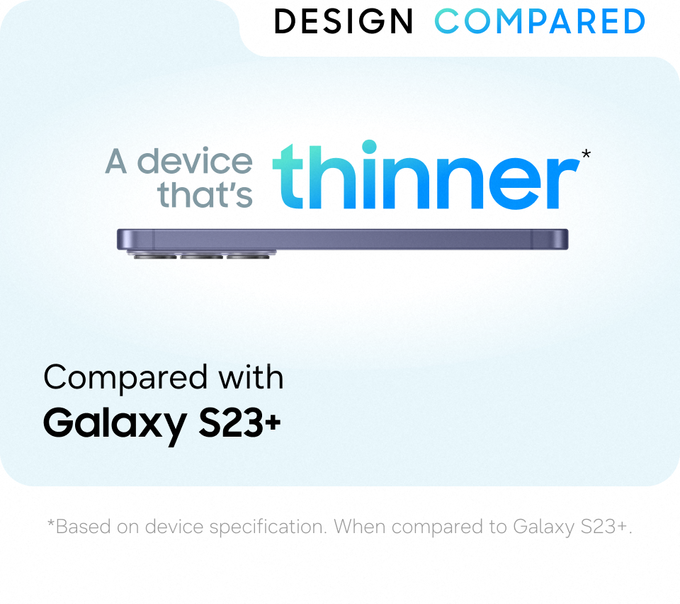 Galaxy S26+ design compare