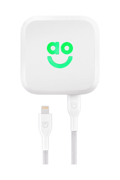 AO 45W Fast Charger with Two USB-C to Lightning Cables