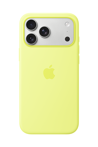 iPhone 17 Pro Max Silicone Case with MagSafe Neon Yellow