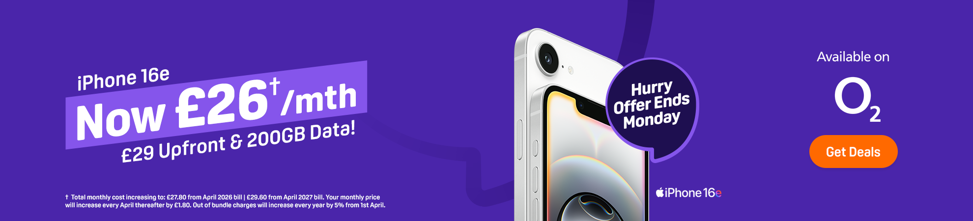 iPhone 16e on O2
